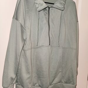 SHEIN Gray Hoodie Sweatshirt